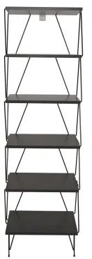 Bibliotecă BALABAN 165x48 cm antracit/neagră