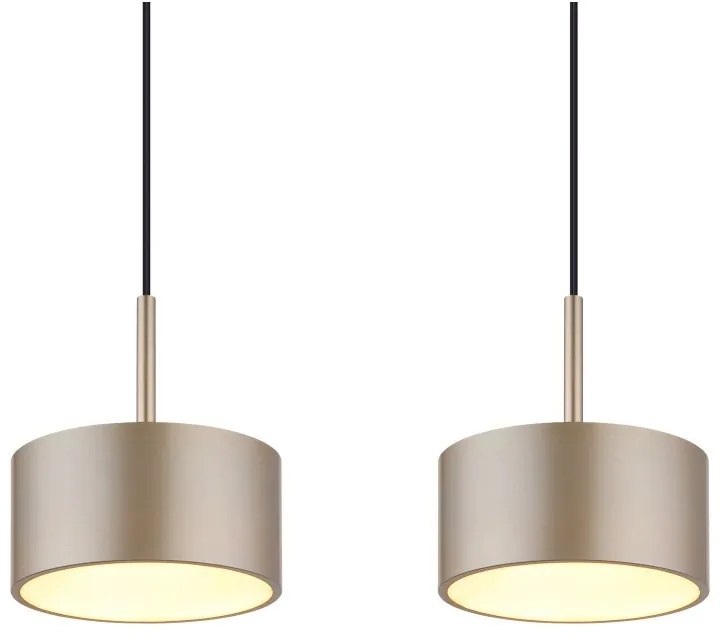 Lustra cu 4 Pendule LED sampanie negru RAYMOND