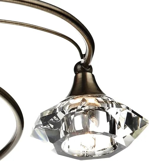 Där Lighting LUT0675 - Lustră de tavan aplicată LUTHER 6xG9/40W/230V, alamă