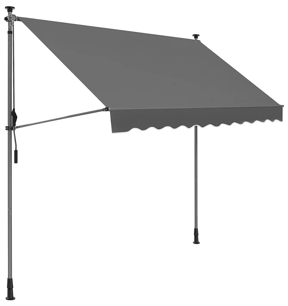 SONGMICS Copertina de prindere 350 x 130 cm, antracit | SONGMICS