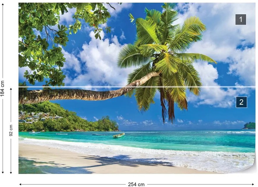 Fototapet GLIX - Tropical Beach + adeziv GRATUIT Tapet nețesute - 254x184 cm