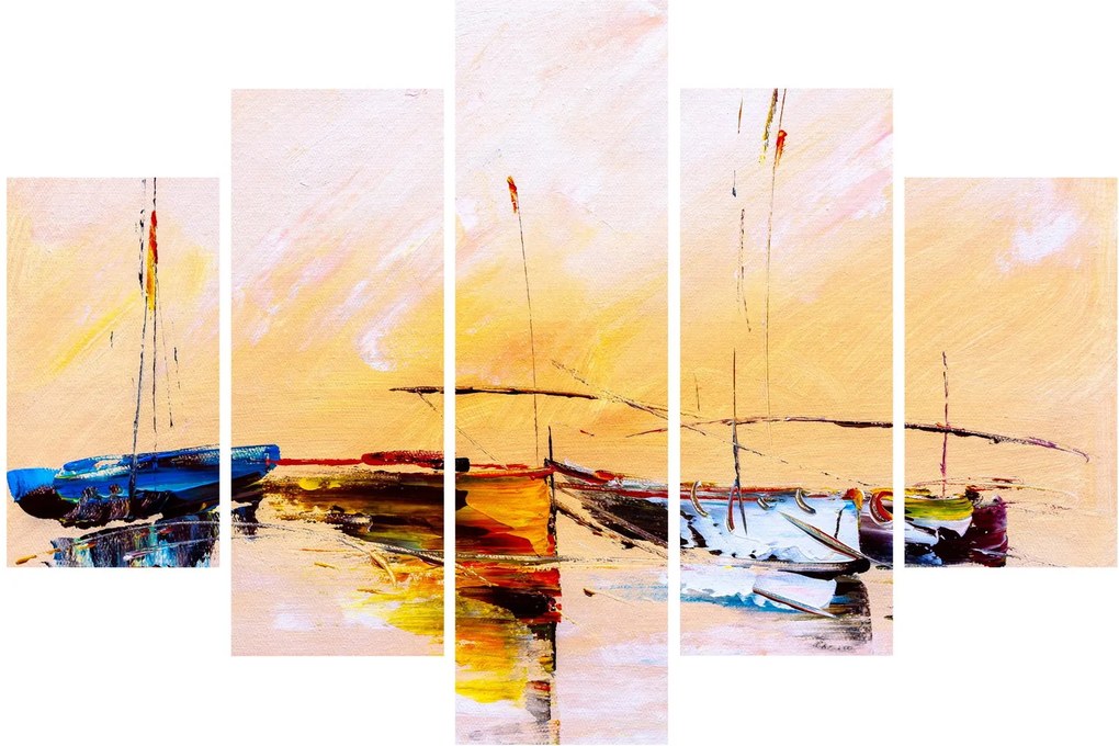 Tablou - Pictură barcă (150x105 cm)