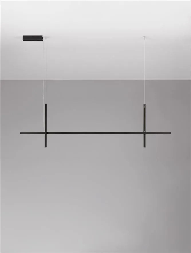 Lustra LED suspendata stil minimalist LOOMA negru