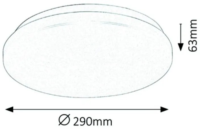 Plafoniera LED design slim modern Rob 29cm