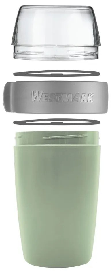 Cutie pentru gustări din două piese Westmark, 700ml, verde mentă, S
