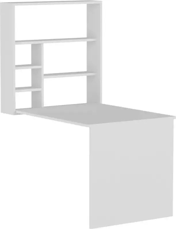 Resigilat:Birou suspendat pliabil Ride Homs 90 x 154.2 x 59 cm, Alb