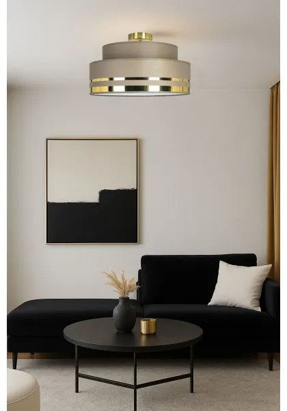 Plafonieră TAMI 1xE27/60W/230V maro/auriu