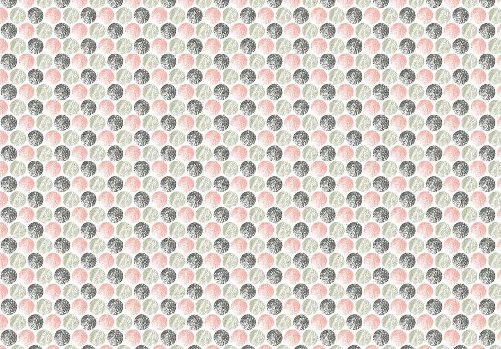 Fototapet - Cercuri Mozaic (152,5x104 cm)