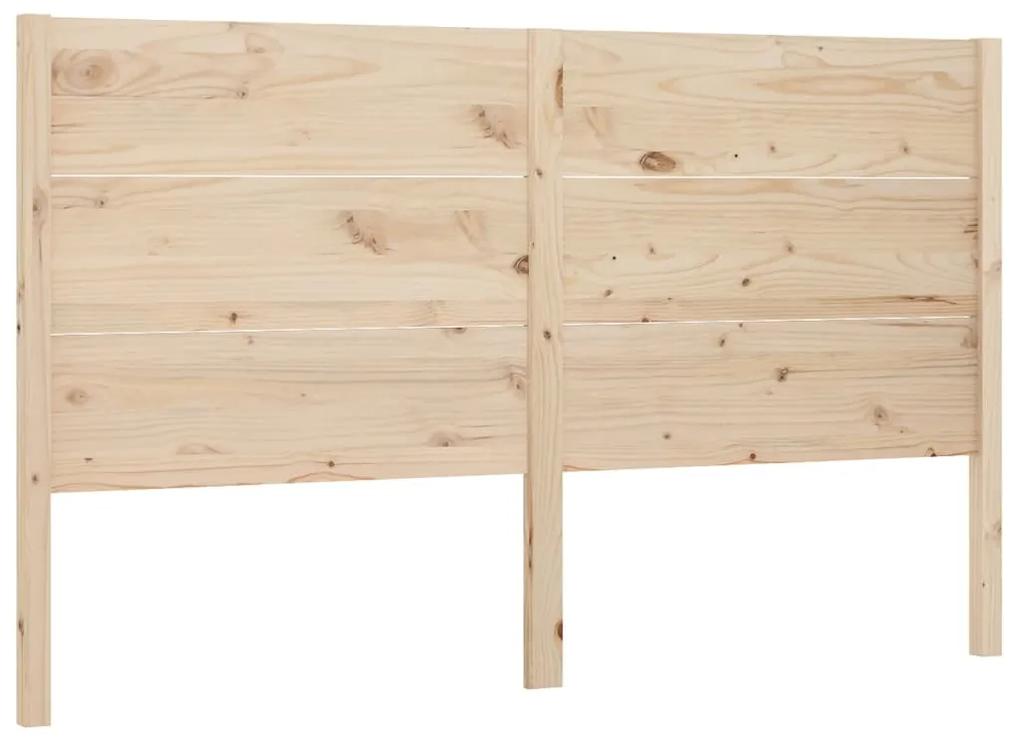 Tablie de pat, 206x4x100 cm, lemn masiv de pin 1, Maro, 206 x 4 x 100 cm