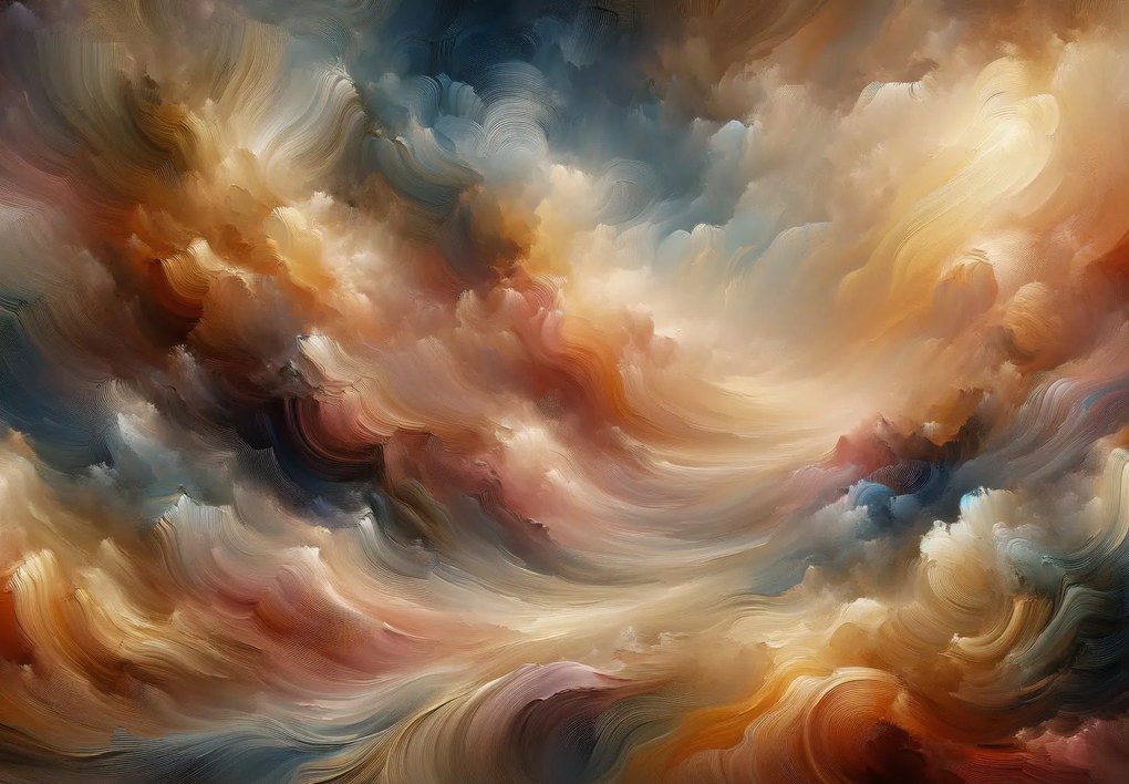 Fototapet - Ceruri furtunoase - abstracție (147x102 cm)