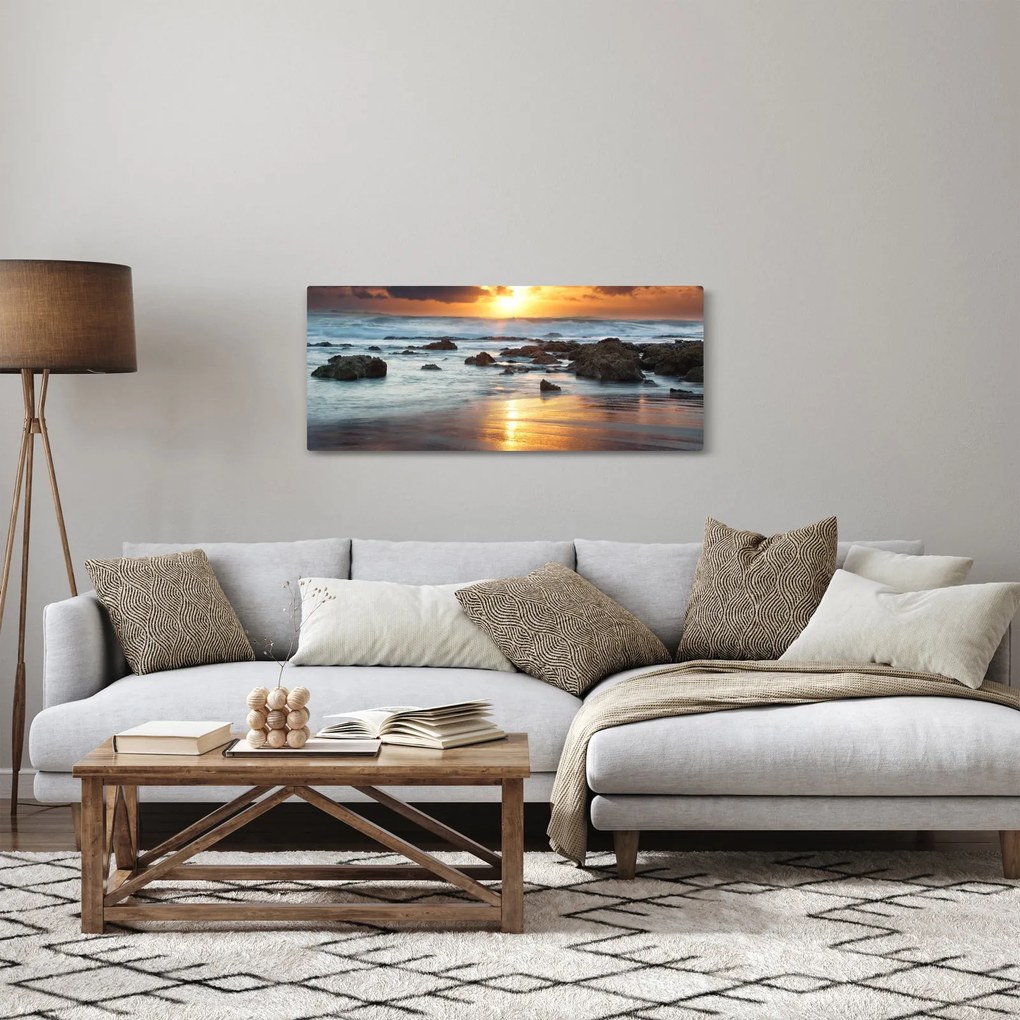 Tablou - Marea scăldată de soare (120x50 cm)