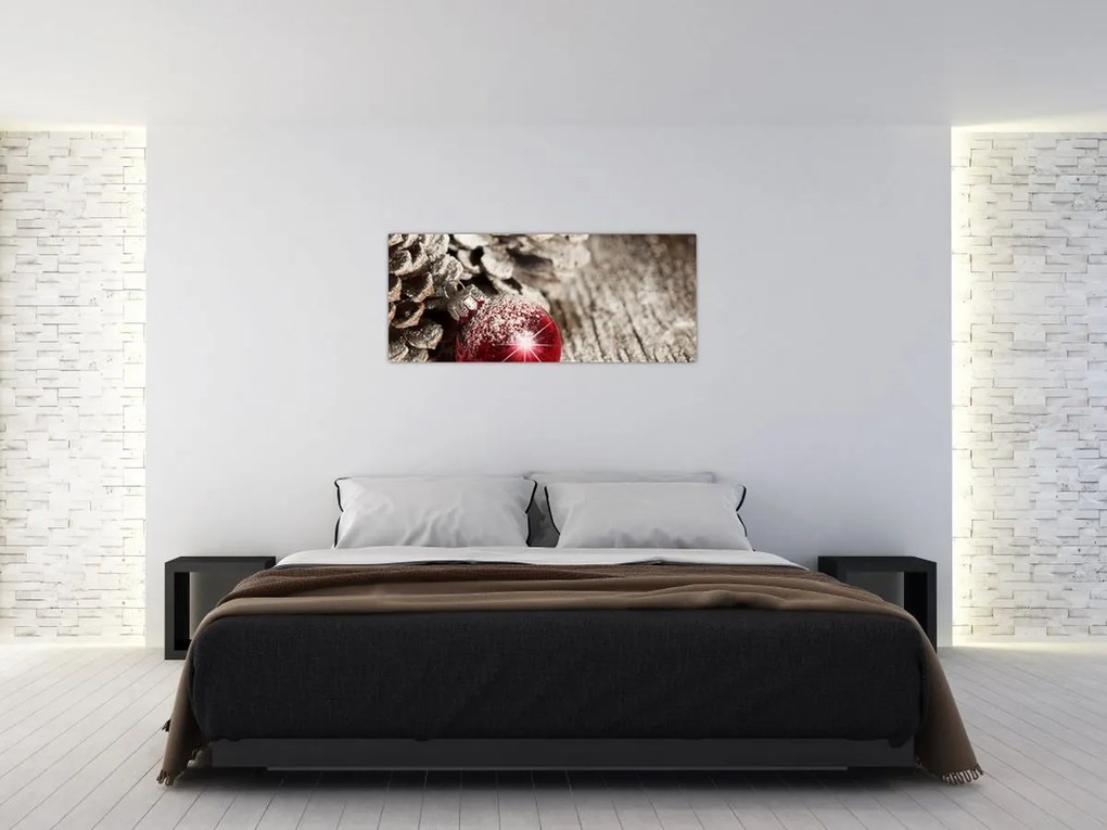 Tablou - Decorațiuni de Crăciun (120x50 cm)