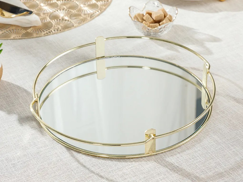Strălucire  metal  tavă 31 Cm Transparent