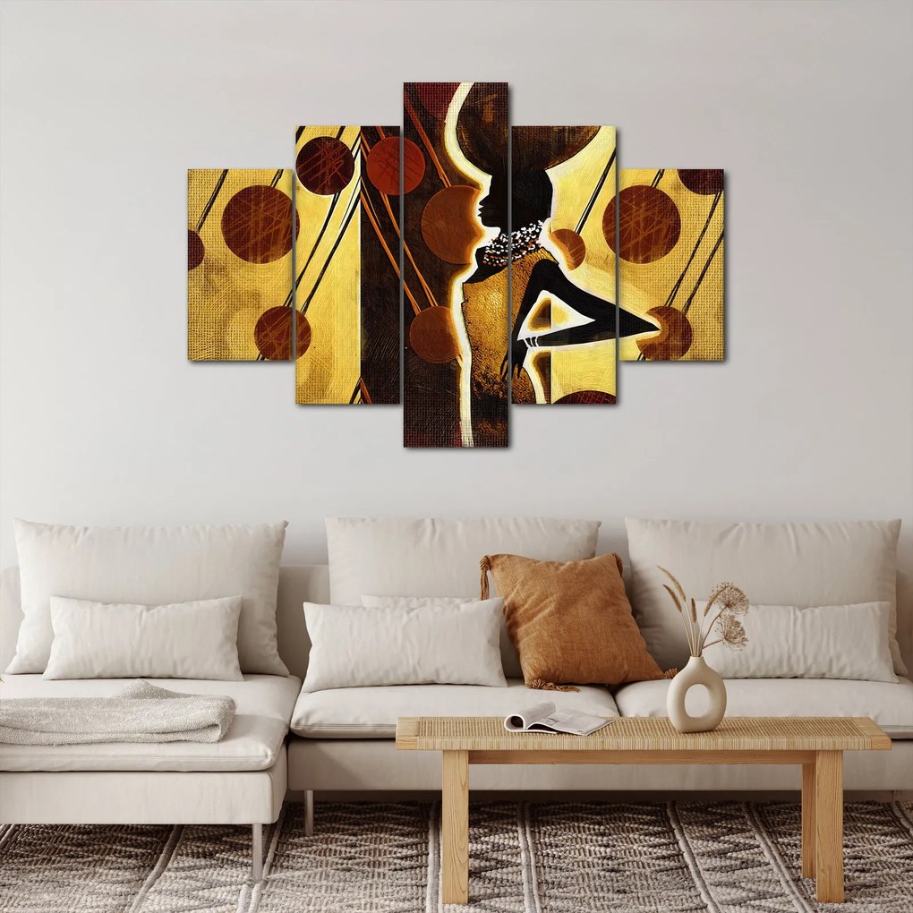 Tablou cu pictură artistică străveche (150x105 cm)