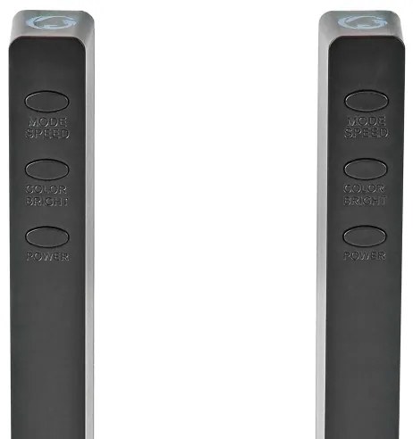 SET 2x lampă LED RGB reîncărcabilă de masă Nedis GALDP110BK LED/250 mAh