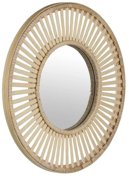 Eglo 425037 - Oglindă de perete MITSUKE, diametru 40 cm, bambus