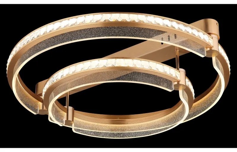 Lustra LED aplicata design circular cu telecomanda BLONDIE D-60cm