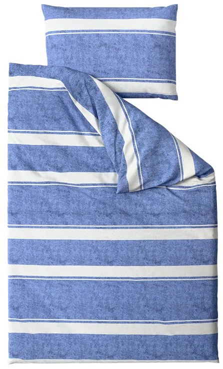 Lenjerie de pat din bumbac Renforce BLUE LINE albastru Dimensiune lenjerie de pat: 70 x 90 cm | 140 x 200 cm
