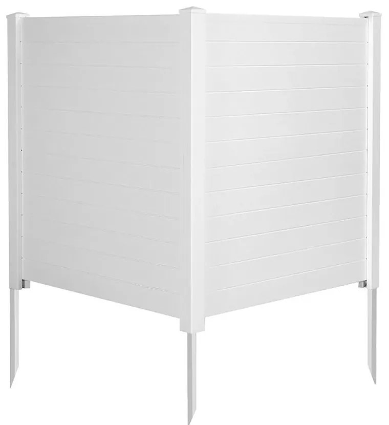 Gard decorativ pentru grădină, 124 cm, 2 bucăți