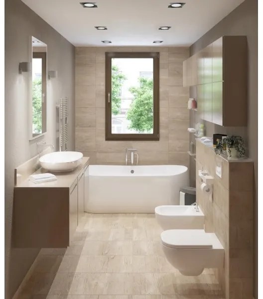 Corp de iluminat LED încastrat pentru baie BONO LED/8W/230V 3000K IP65 crom