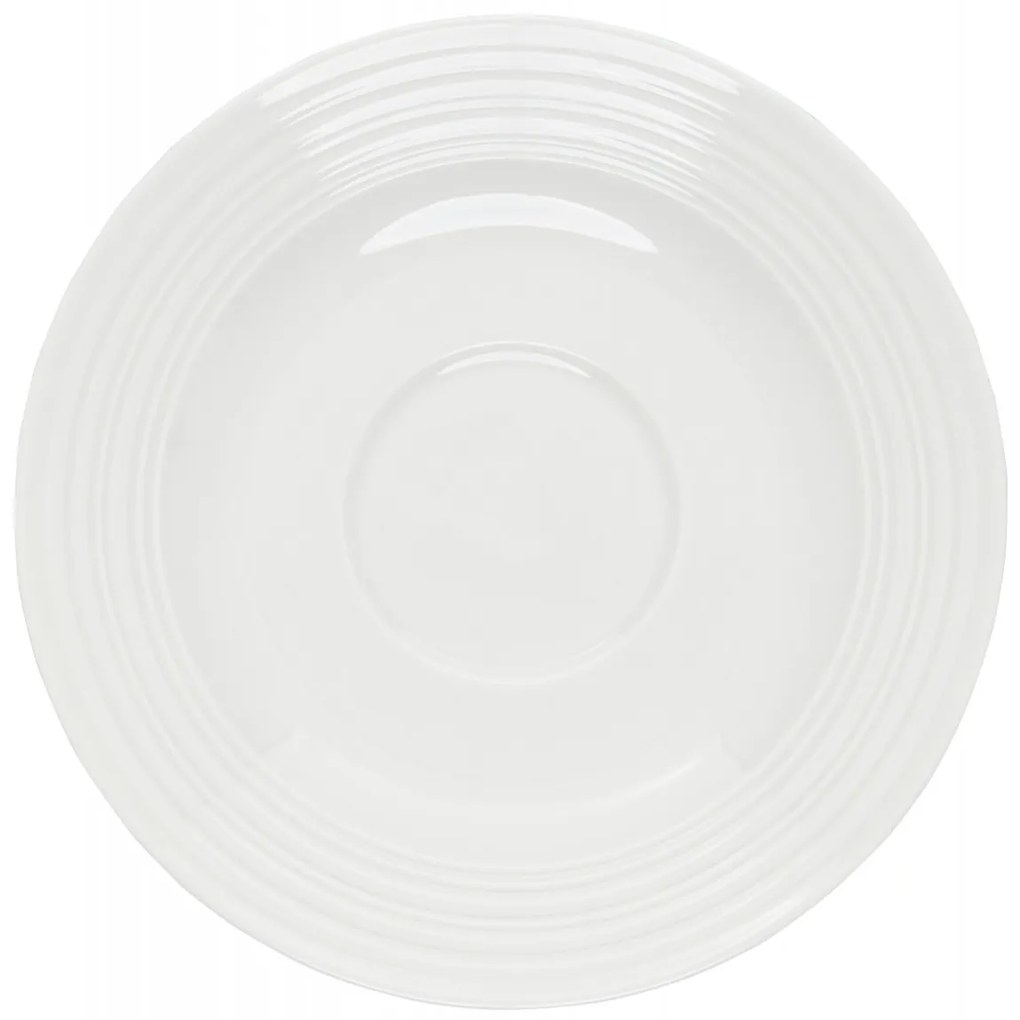 Set servire ceai sau cafea, 12 piese, 6 persoane, alb, Linea