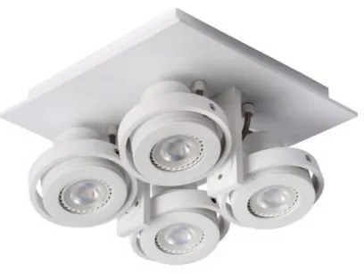 Spot LED dimabil Lucide 17906/21/31 LANDA 4xGU10/5W/230V alb