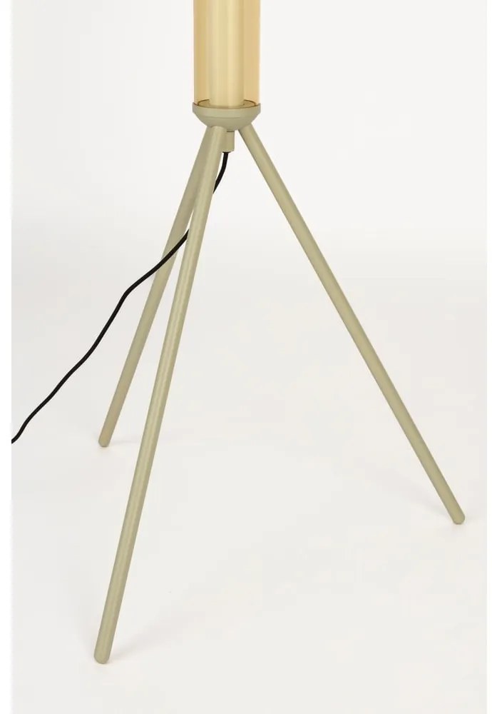 Lampadar bej LED cu intensitate reglabilă cu abajur din sticlă (înălțime 156 cm) Scotty – Zuiver