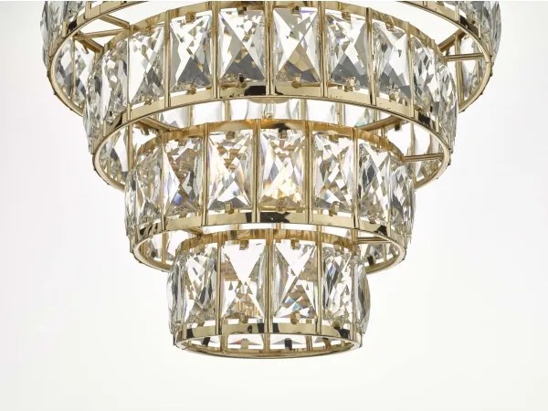 Där Lighting CER0135 - Candelabru pe lanț CERYS 1xE27/60W/230V auriu