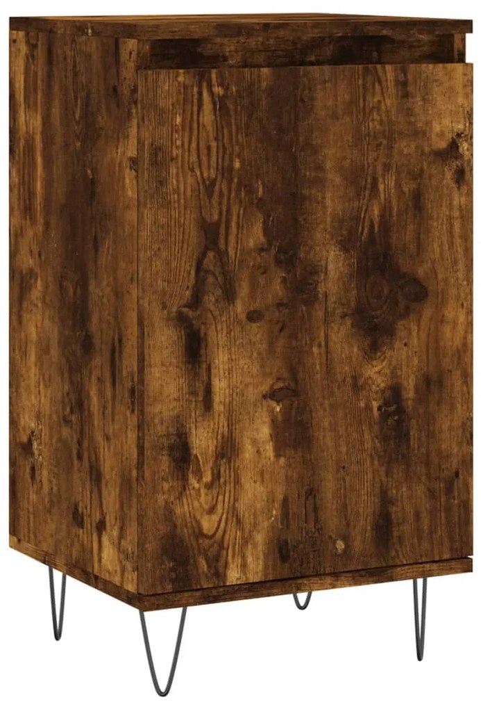831062 vidaXL Servantă, stejar afumat, 40x35x70 cm, lemn prelucrat