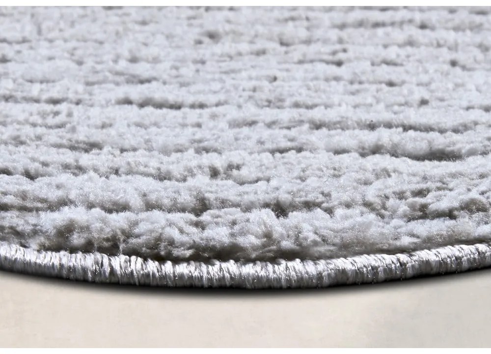 Covor gri deschis rotund ø 160 cm Panglao New York Light Grey – Elle Decoration
