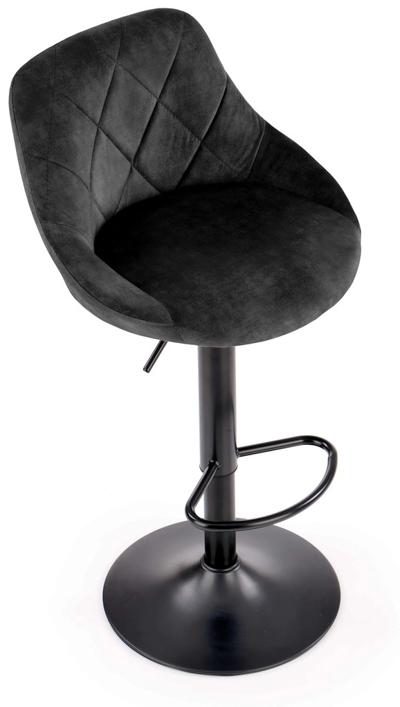Scaun tip bar Henrietta (negru). 1039559
