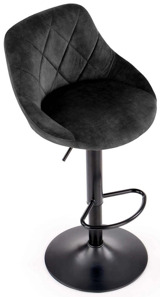 Scaun tip bar Henrietta (negru). Promo -7%. 1039559