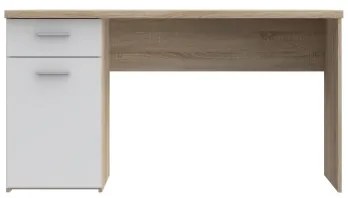 Birou GINO alb/stejar Sonoma
