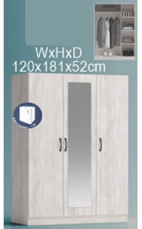 Dormitor GLOBAL3741 - stejar blanco