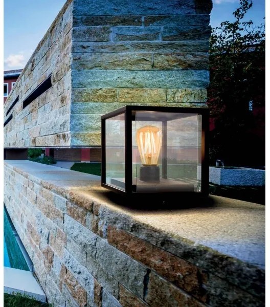 Redo 9109 - Lampă de exterior VITRA 1xE27/15W/230V IP54, neagră