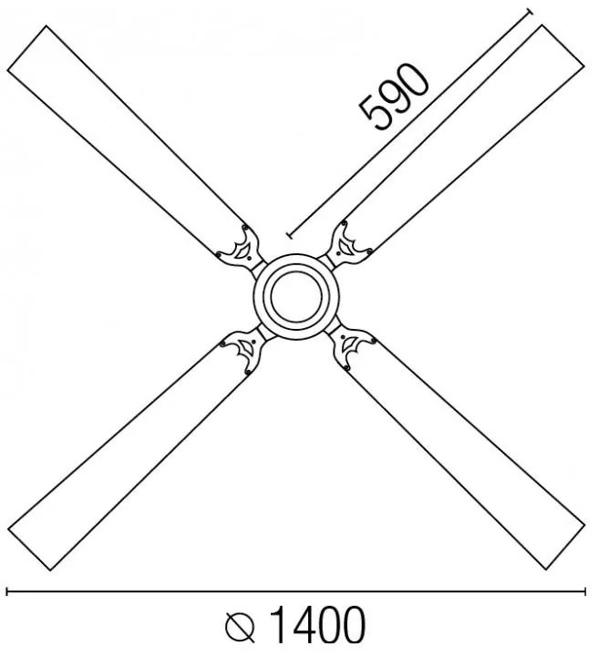 Ventilator cu regulator de perete, palete doua culori Malvinas 33111