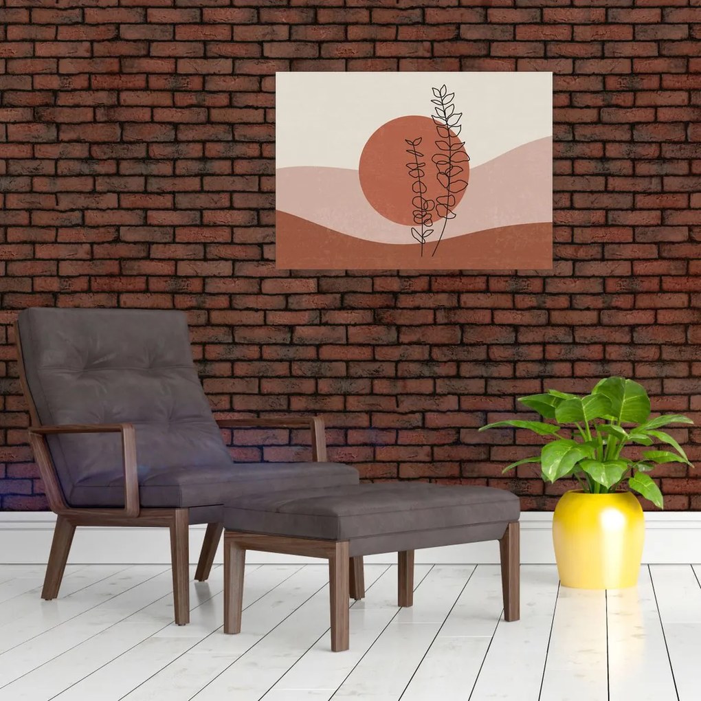 Tablou - Boho frunze N⁰1 (70x50 cm)