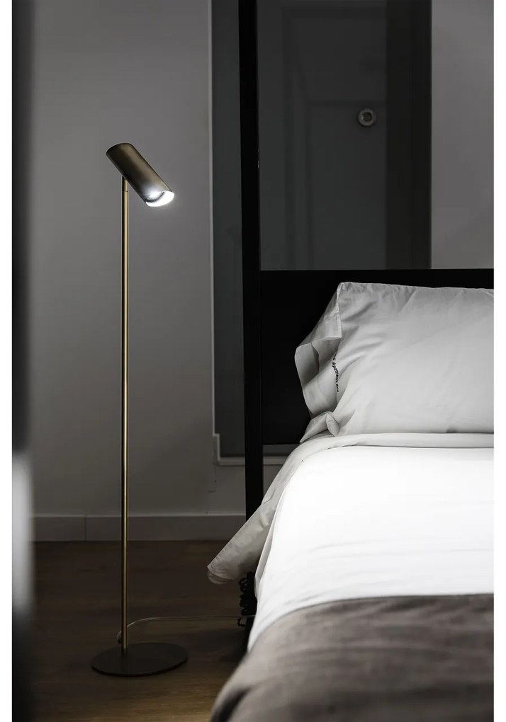 Lampadar design modern minimalist LINK III bronz