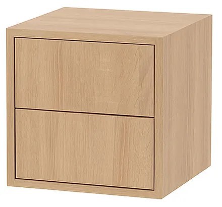 Boxie dulap de perete cu 2 sertare 40x40x37 cm stejar sonoma
