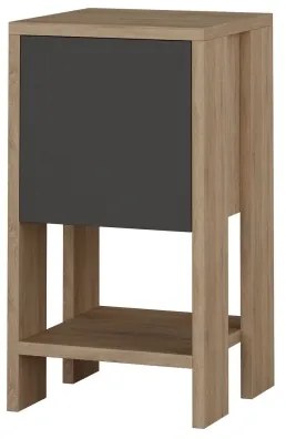 Noptieră EMA 55x30 cm maro/gri