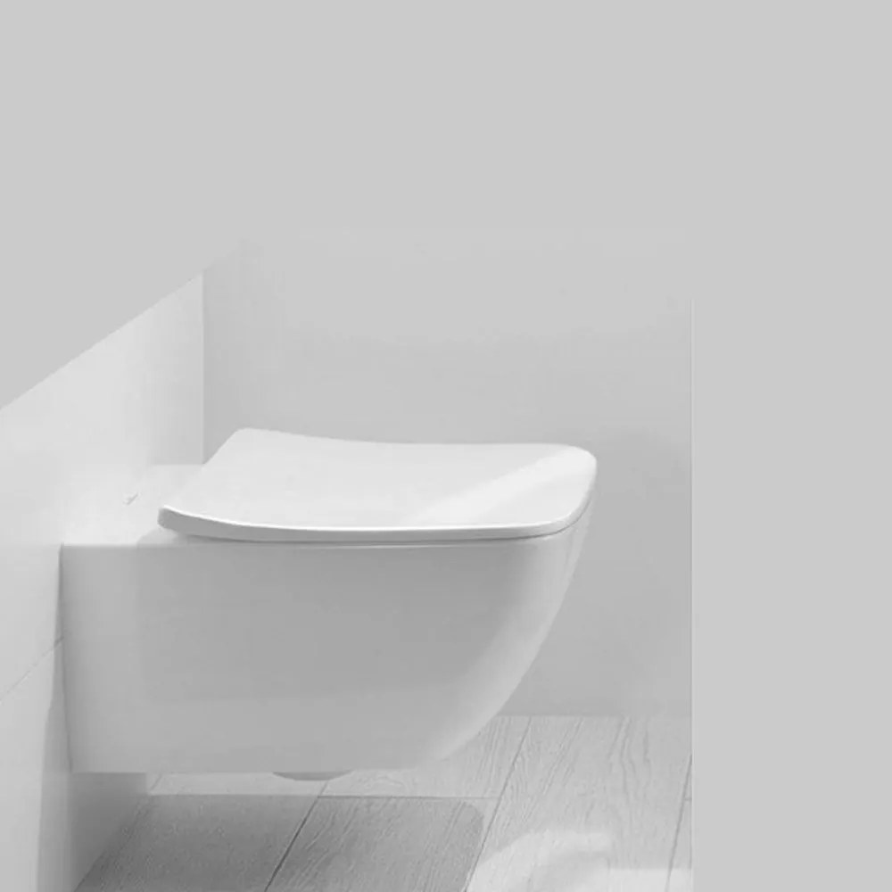 Capac WC, SoftClose, alb