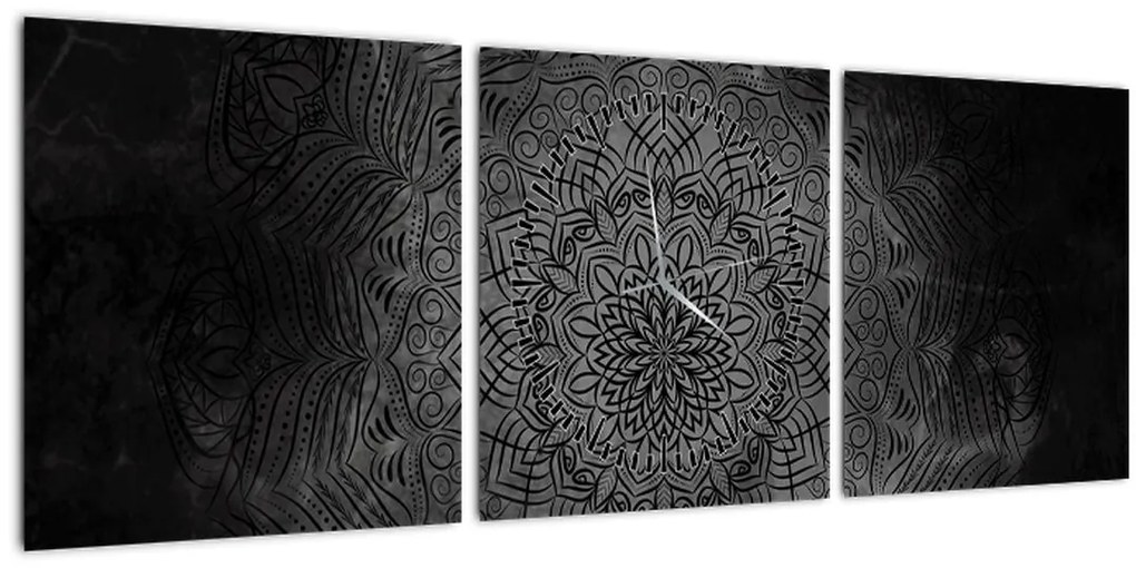 Tablou -Mandala mistică (cu ceas) (90x30 cm)