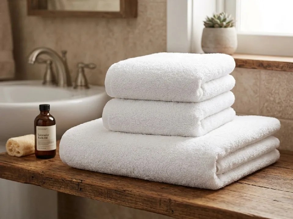 Prosop NORIELLE 50x90 cm alb, 100% bumbac