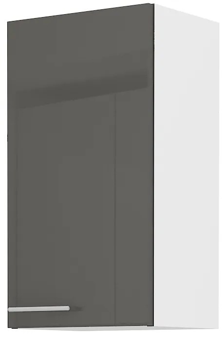 Dulap superior Lavera 40 G 72 1F (alb + gri lucios). 1032420