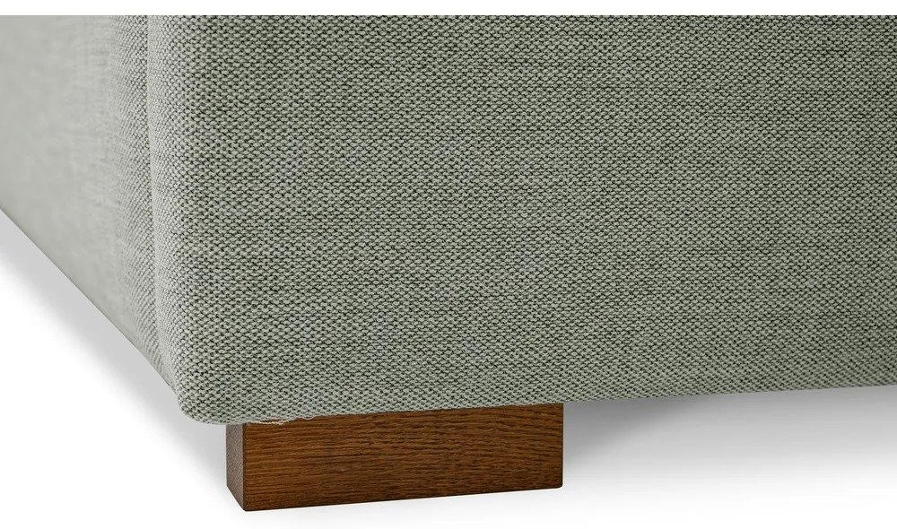 Pat matrimonial gri tapițat cu somieră 160x200 cm Dreamer – Scandic