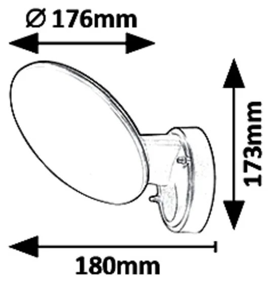 Aplica LED pentru iluminat exterior cu protectie IP54 Varna 8134 RX