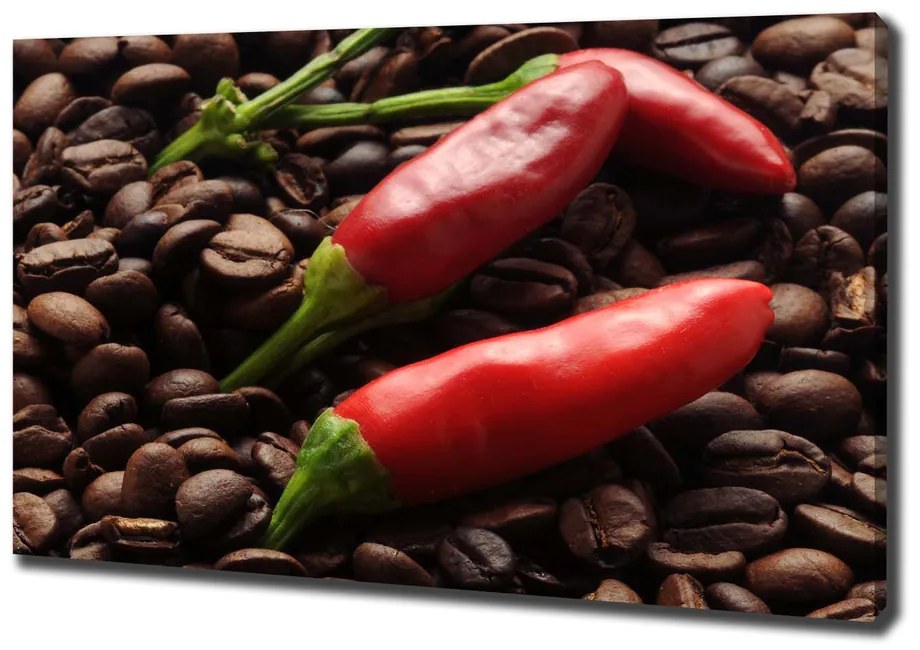 Tablou pe pânză canvas Chilli și cafea