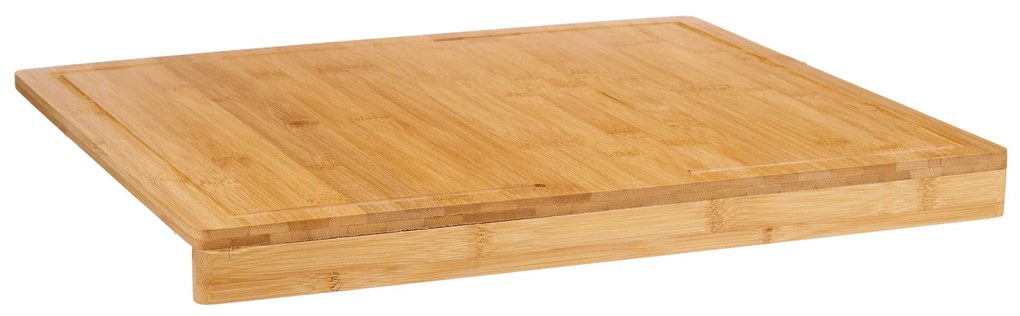 Tocator din bambus cu margine pentru blat, 46 x 53 x 4,3 cm