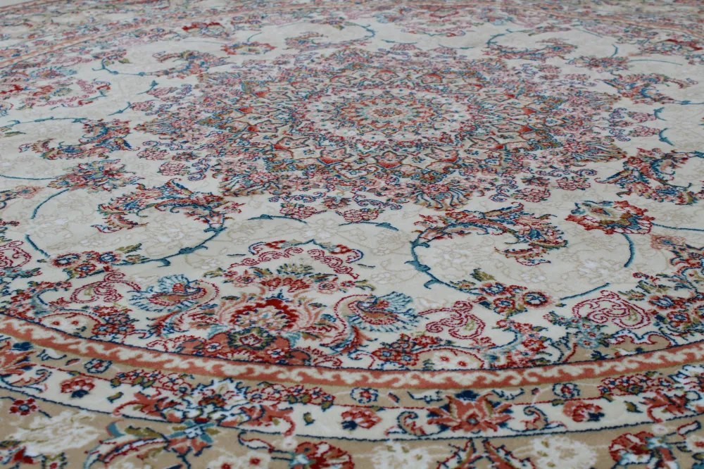 Covor rotund bej Medalion 150x150 (Premium) Covor persan