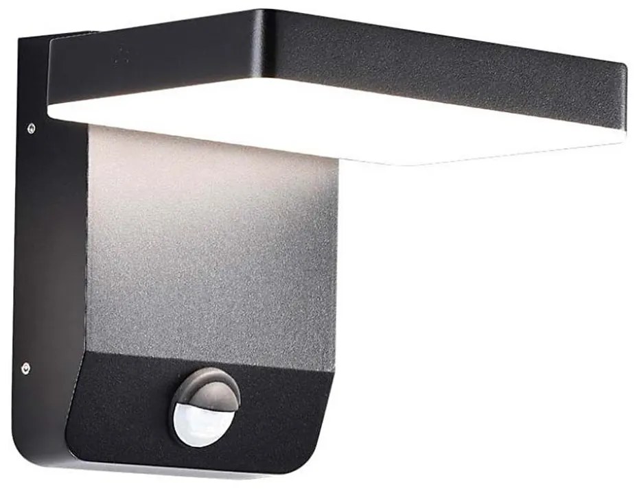 LED Aplica exterior cu senzor LED/17W/230V 4000K negru